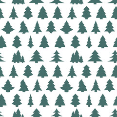Obraz premium Christmas tree seamless pattern, Xmas fir texture background
