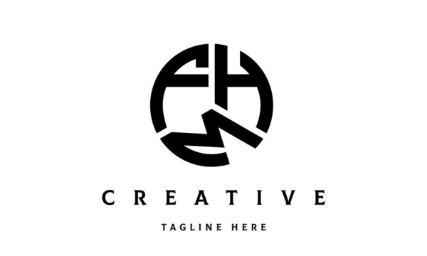 FHM creative circle three letter logo