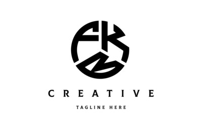 FKB creative circle three letter logo