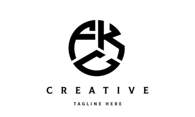 FKC creative circle three letter logo