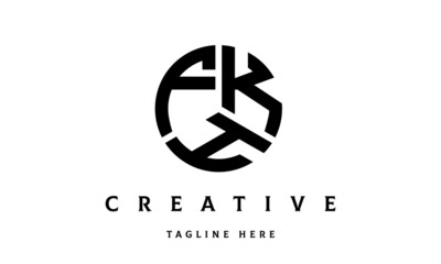 FKH creative circle three letter logo