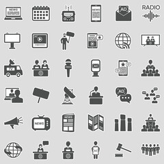 Propaganda Icons. Sticker Design. Vector Illustration.