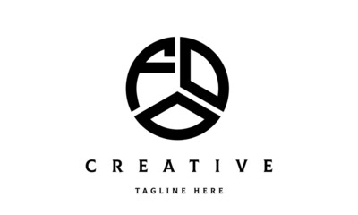 FOO creative circle three letter logo