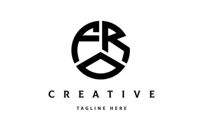 FRO creative circle three letter logo