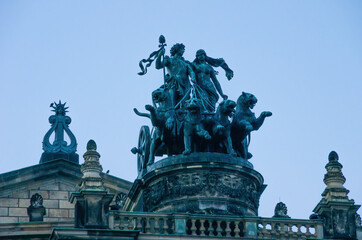Fototapeta na wymiar Semper Opera, Dresden, Saxony, Germany
