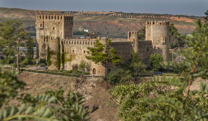 Fototapeta na wymiar castle of san servando Historic Monument of Toledo, Spain