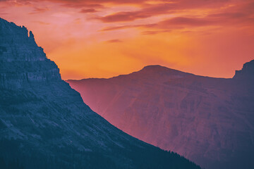 sunrise at glacier national park 