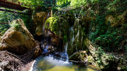 The Bigar cascada in the Cheile Nerei-Beușnița National Park in Romania