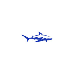 Fototapeta na wymiar Shark logo design