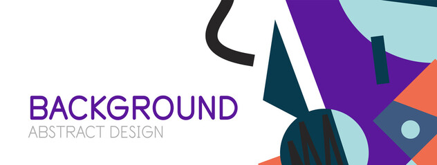 Abstract background with blocks, lines, geometric shapes. Techno or business concept for wallpaper, banner, background, landing page