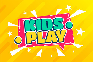 kids play fun zone cartoon background