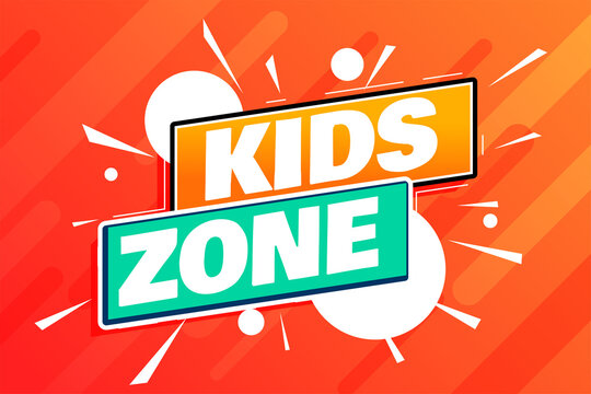 kids zone party background design