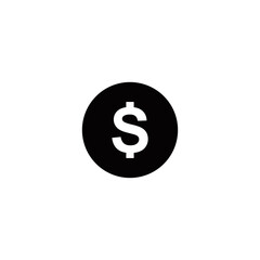 Money coin simple flat icon vector