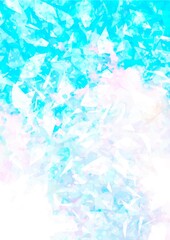 幻想的な水彩の水色テクスチャ背景
