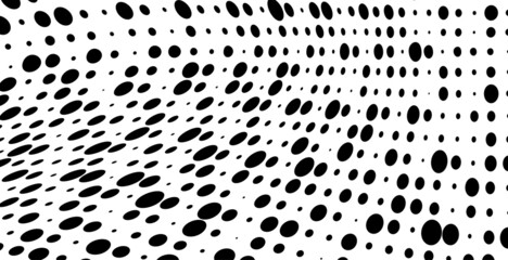 The halftone texture is monochrome. Vector chaotic background