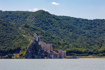 The Golubac Castle at the Danube River in Serbia