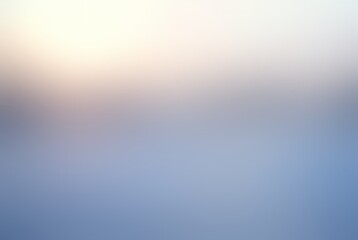 Winter landscape view blurred background. Rosy dawn on clean sky.