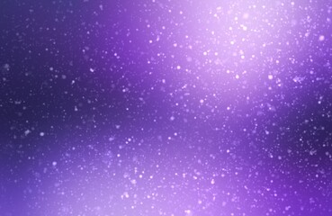 Obraz na płótnie Canvas Winter night deep violet color blur background. Soft snowflakes texture.