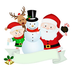 Christmas has Santa Claus, snowman, reindeer and fun for kids.