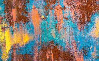 Rusty metal background. Color steel texture