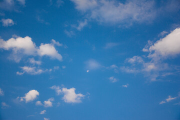 blue sky with cloud closeup