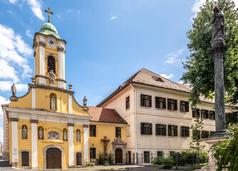 Obraz premium View at the Church of Saint Roch in the streets of Budapest - Hungary