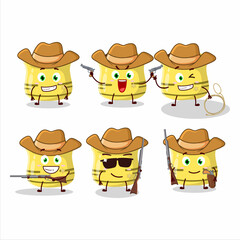 Cool cowboy dried tomato cartoon character with a cute hat