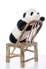 Simulation Chinese panda in white background © 天乐 张