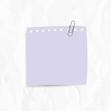 Purple Reminder Note Sticker Vector