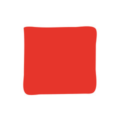 Handgezeichnetes Stop-Icon in rot