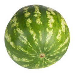 Ripe watermelon isolated on a white background.