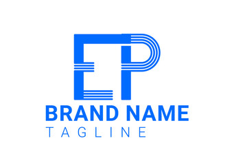 Obraz premium EP letter new logo and icon design template