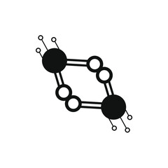 picture of two molecules sticking together