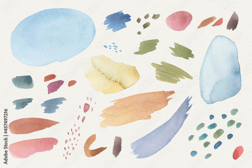 Canvas Prints colorful watercolor patterned background template vector