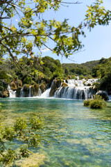 Naklejka premium waterfall in Krka National Park