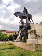 Matthias Corvinus Monument in Cluj-Napoca, Romania