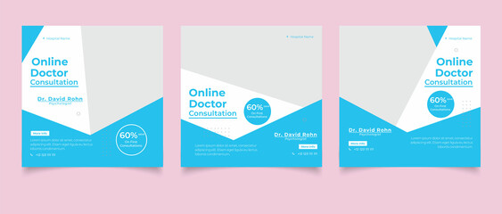 Online clinic poster template