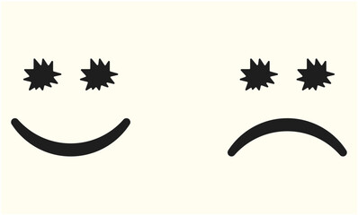 good idea. Customer satisfaction concept. customer satisfaction feedback with emotions.
World mental health day. Evaluation and rating concept. High feedback score.