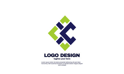 awesome business corporate company elegant idea design logo branding identity template