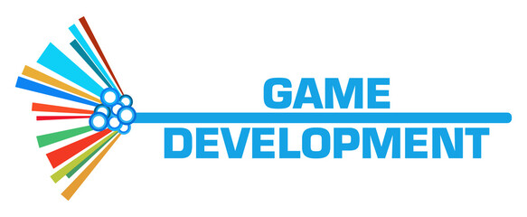 Obraz premium Game Development Colorful Graphical Bar 