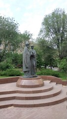 statue of a person in the park