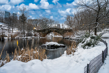 Gapstow Bridge in Central Park