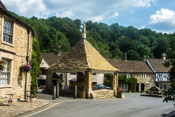 Castle Coombe, Wiltshire, UK.