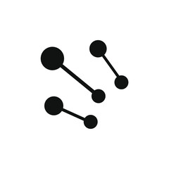 vector three molecule icon