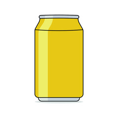 Fototapeta premium Soda in aluminum can vector illustration