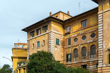 Fototapeta na wymiar Old buildings, Rome, Italy