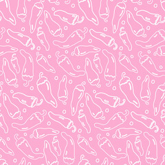 Chily pepper seamless pattern