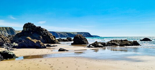 Welsh beach - Marloes Sands, Pembrokeshire, Wales, United Kingdom