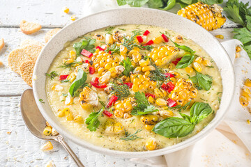 Corn cream soup