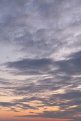 Obraz premium Cloudy sky at sunrise